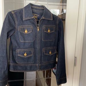Lauren Jeans Co nautical button jean jacket